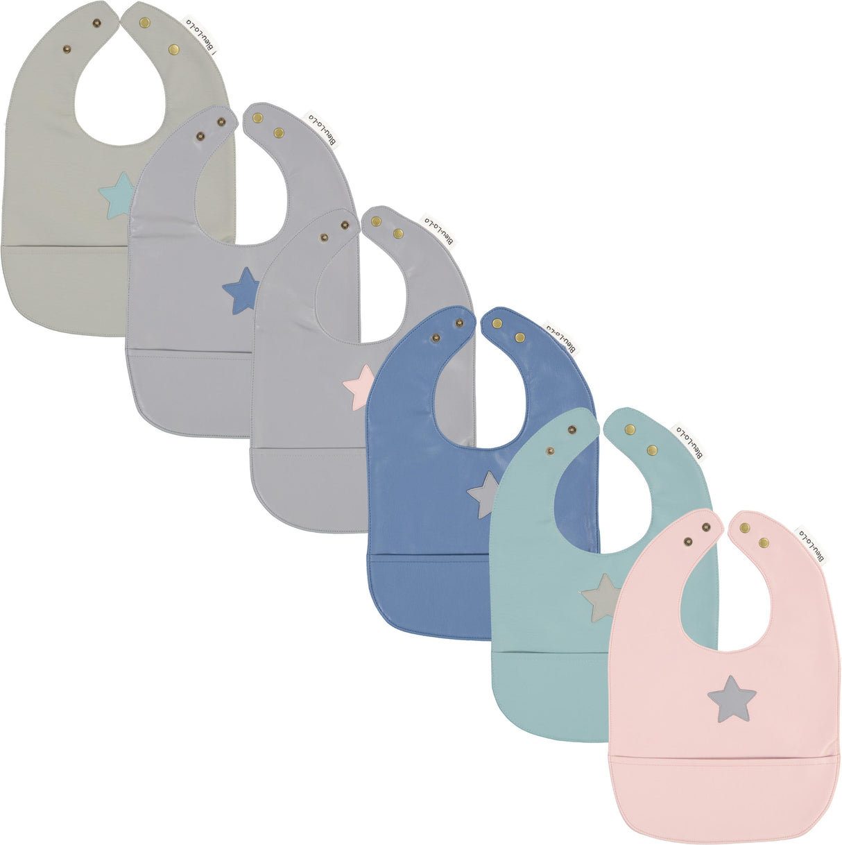 Bleu La La Vegan Leather Bib - Star Bleu La La Vegan Leather Bib - Star