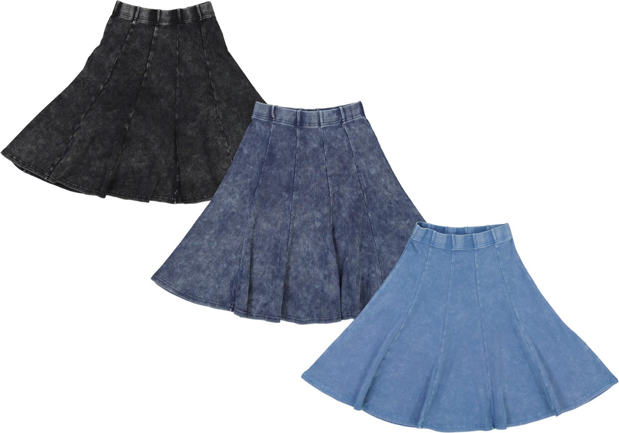 Bopop Girls Denim Panel Skirt - TR179/TR180/TR181 Bopop Girls Denim Panel Skirt - TR179/TR180/TR181