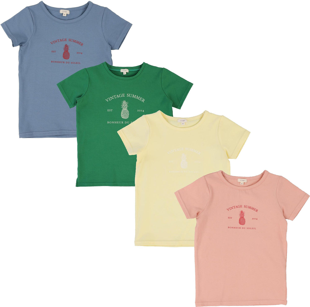 Lil Legs Contrast Collection Girls Print Short Sleeve T-shirt Tee - CPTS Lil Legs Contrast Collection Girls Print Short Sleeve T-shirt Tee - CPTS