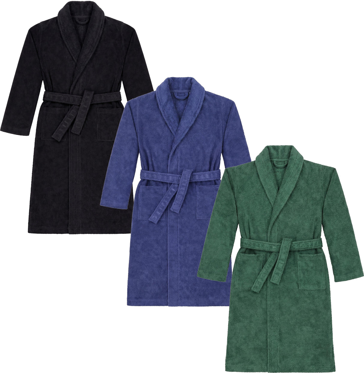 T.O. Collection Mens French Terry Bath Robe - BR T.O. Collection Mens French Terry Bath Robe - BR