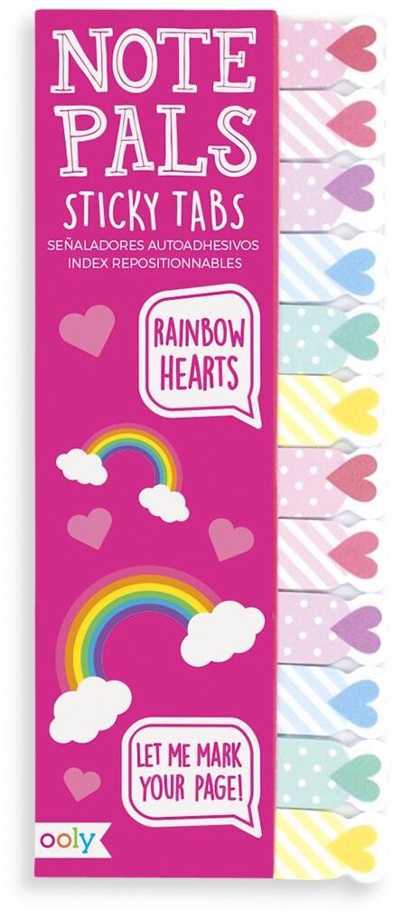 ooly Rainbow Hearts Sticky Notes - 121-007 ooly Rainbow Hearts Sticky Notes - 121-007