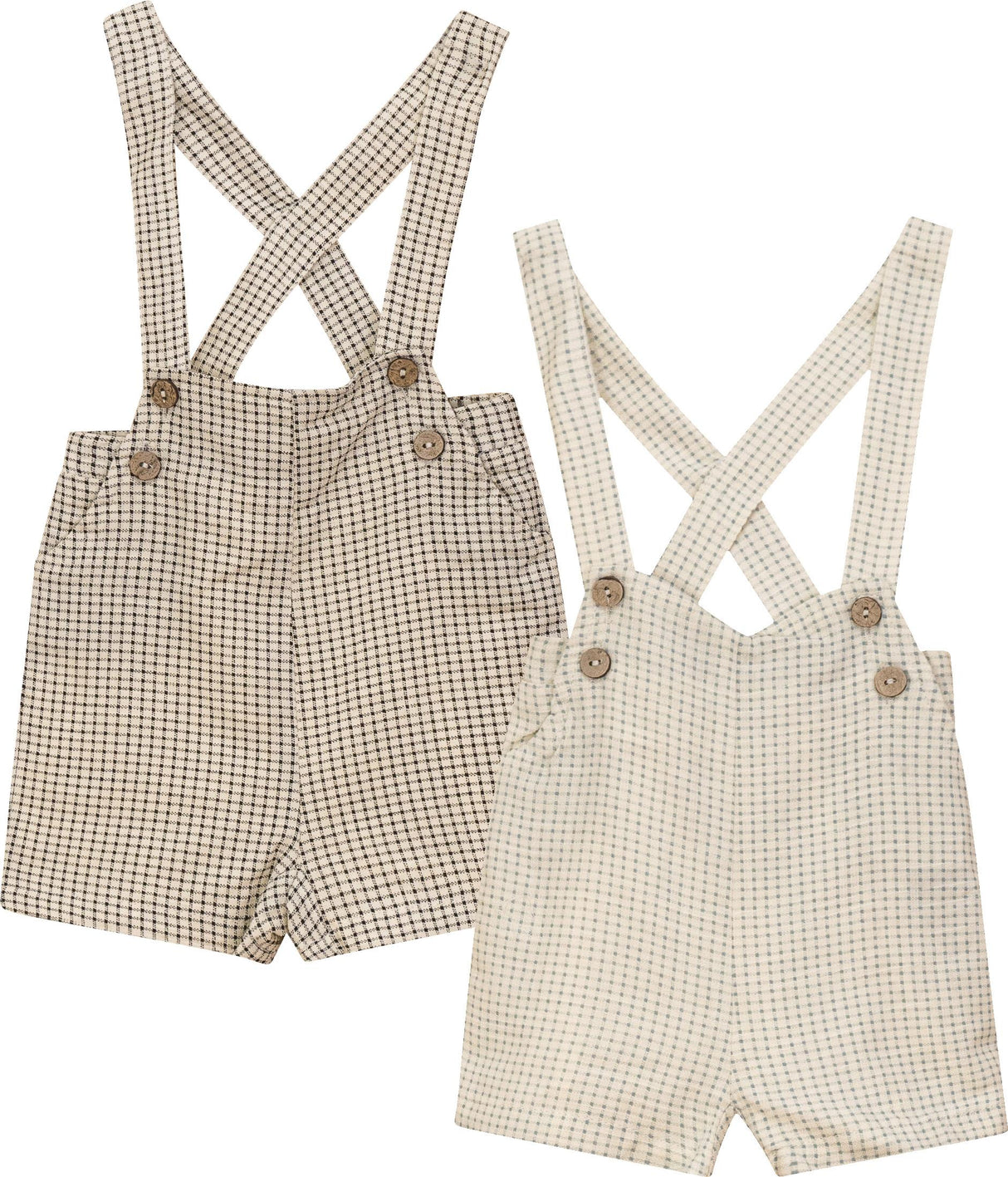 Mr. Mr. Boys Woven Checkered Overall - SB5CY2554O Mr. Mr. Boys Woven Checkered Overall - SB5CY2554O