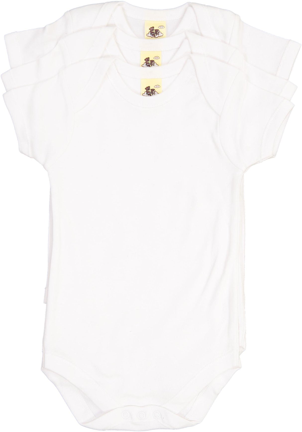 Soft 'n' Snuggly Baby Boys Girls Unisex 3 Pack 100% Cotton Short Sleeve Bodysuit Onesie - NB3SSE Soft 'n' Snuggly Baby Boys Girls Unisex 3 Pack 100% Cotton Short Sleeve Bodysuit Onesie - NB3SSE