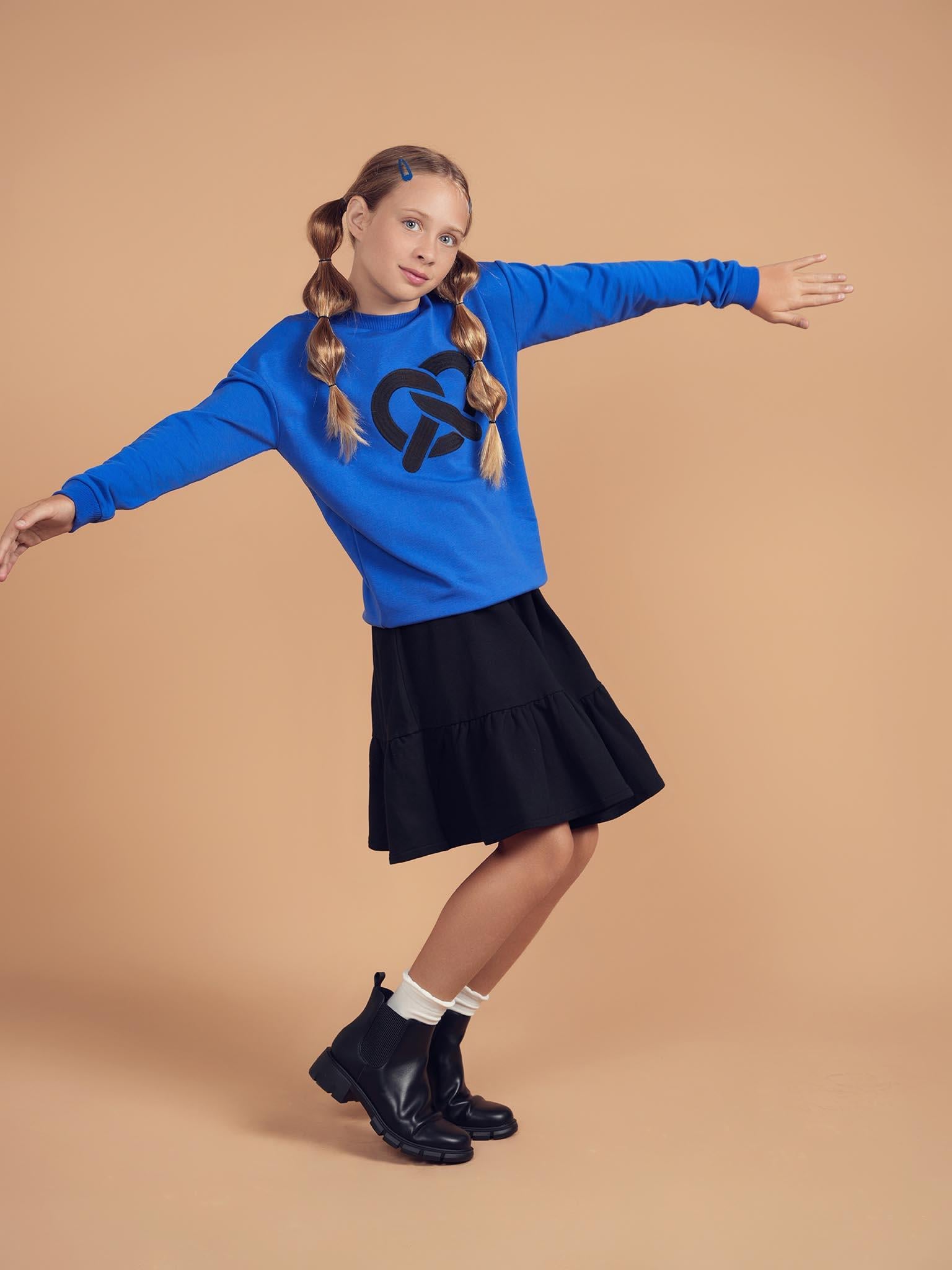 Teela Boys Girls Pretzel Sweatshirt - 21-052