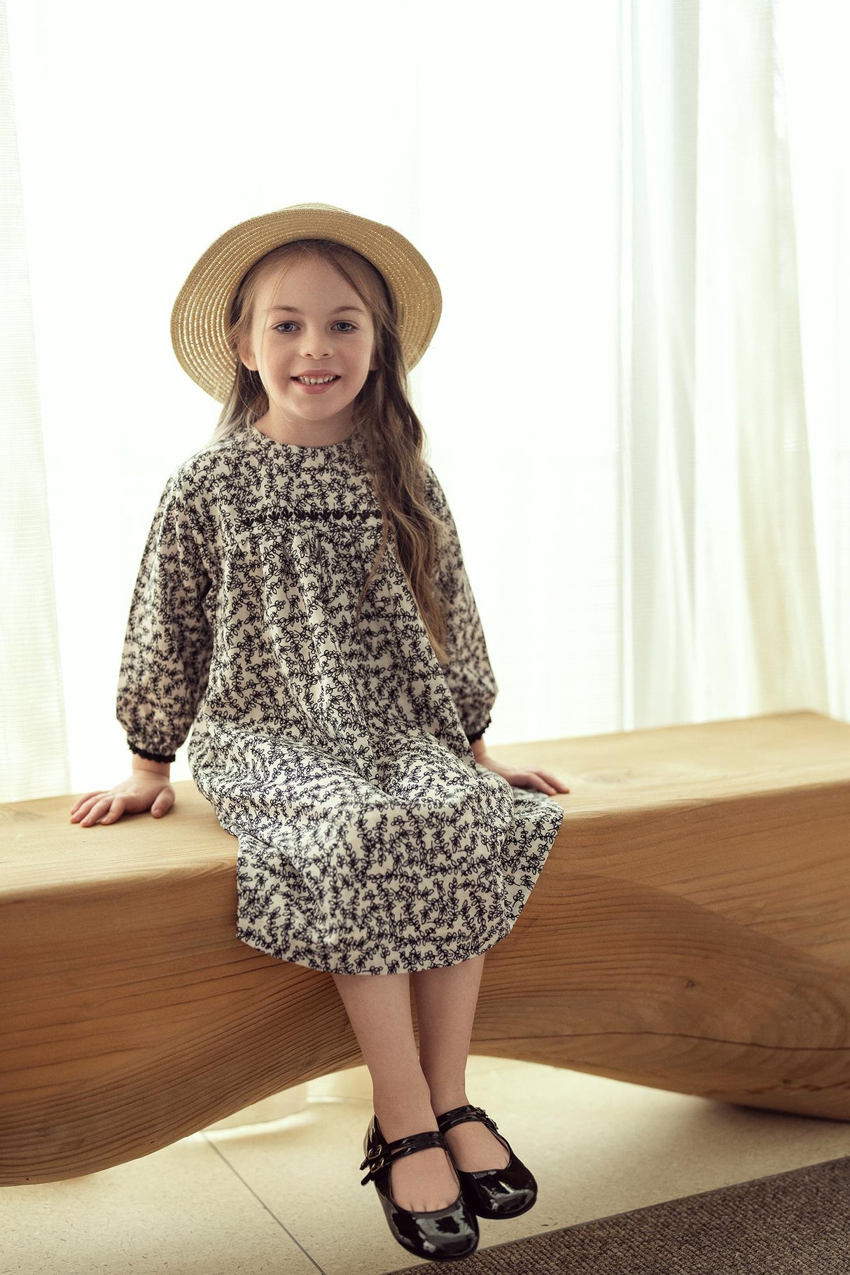 Posie & Pistachio Girls Leaf Print Dress - SB5CY2565D Posie & Pistachio Girls Leaf Print Dress - SB5CY2565D