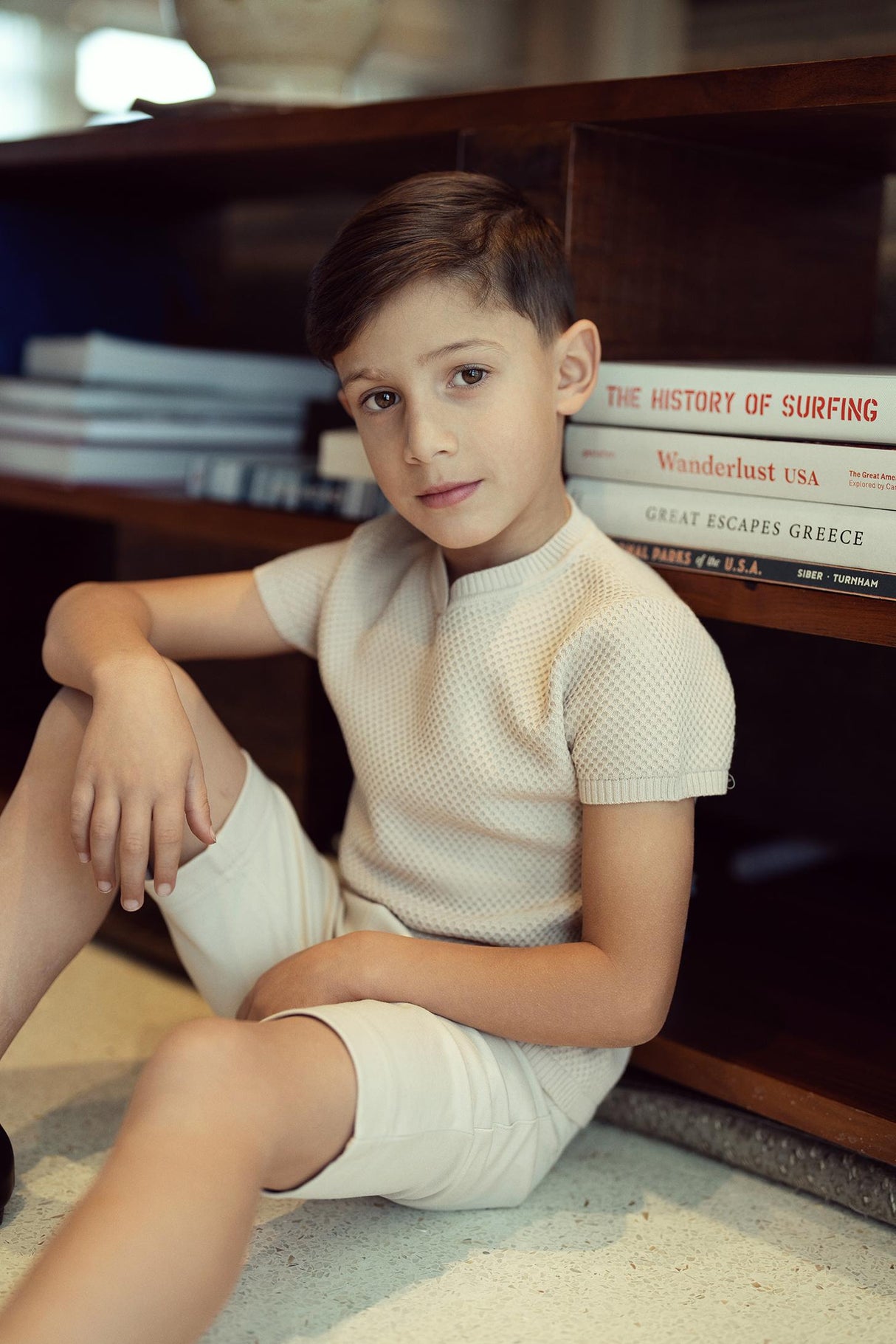 Mr. Mr. Boys Textured Short Sleeve Sweater - SB5CY2573 Mr. Mr. Boys Textured Short Sleeve Sweater - SB5CY2573