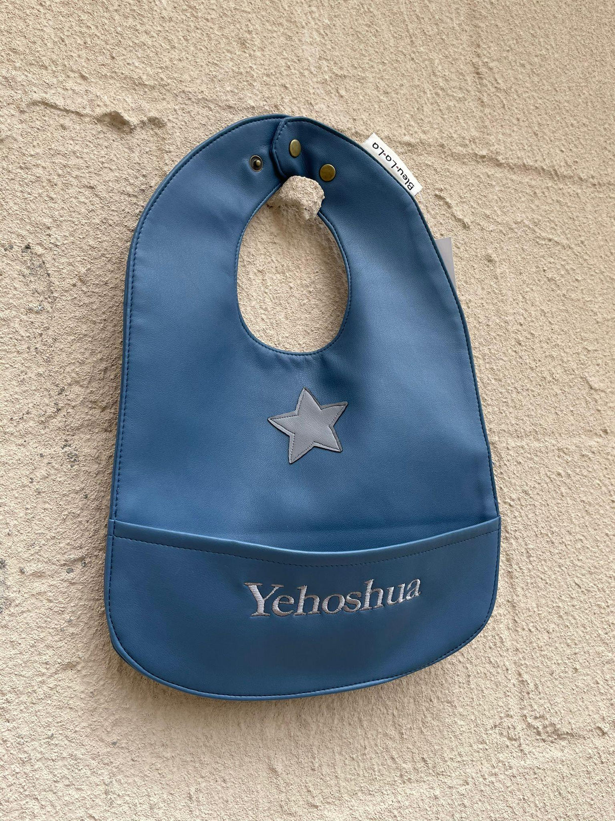 Bleu La La Vegan Leather Bib - Star Bleu La La Vegan Leather Bib - Star