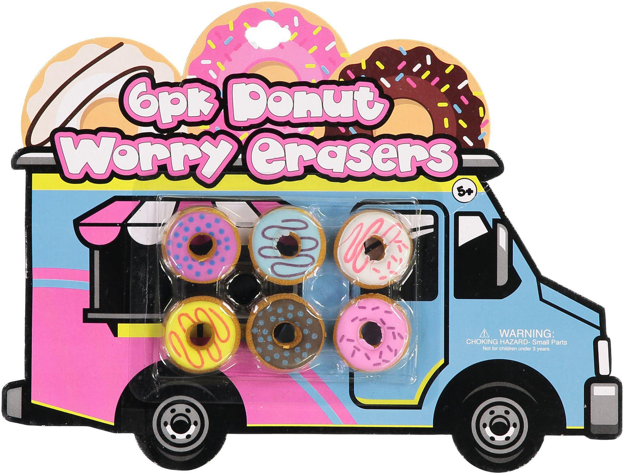 ShirtStop Donut Eraser 6 Pack - ANN18638 ShirtStop Donut Eraser 6 Pack - ANN18638