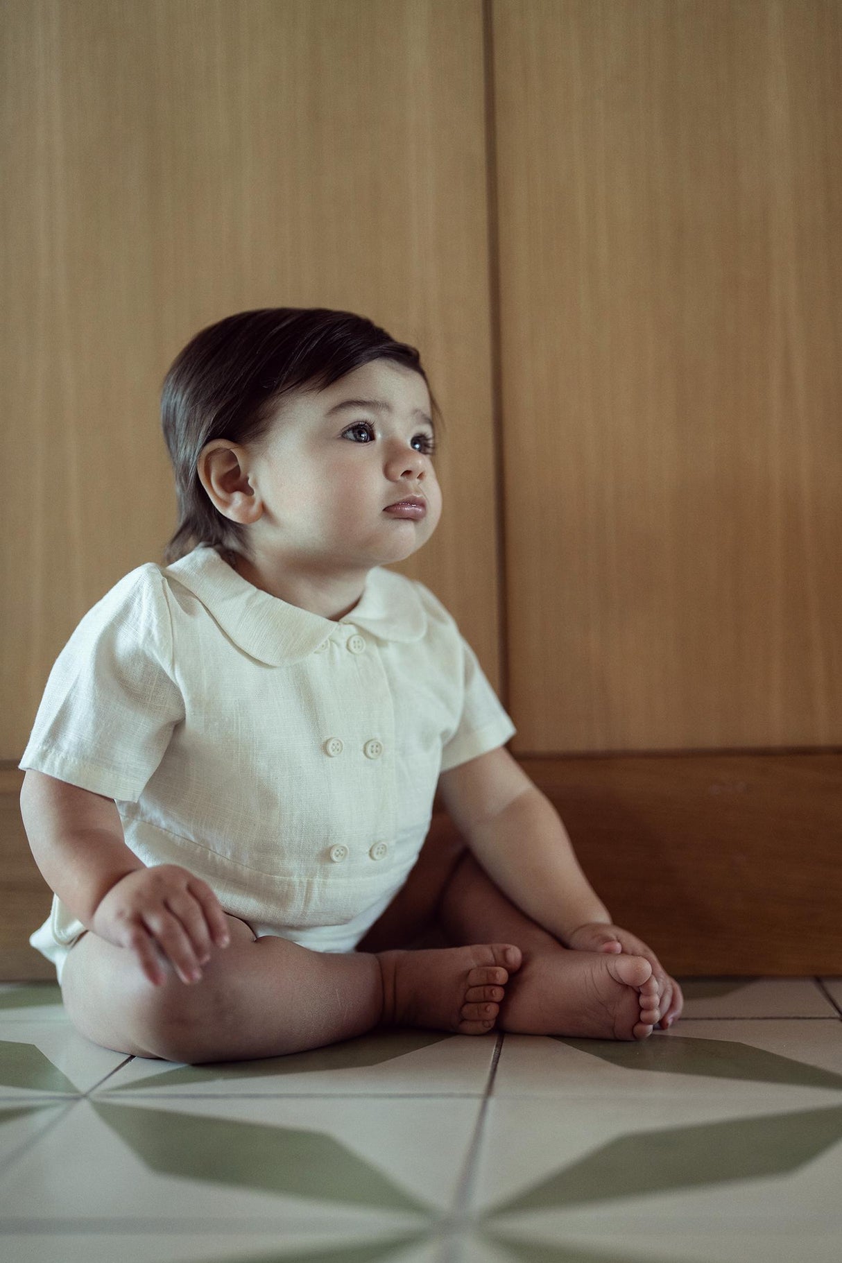 Space Gray Baby Boys Romper - SB5CY2603B Space Gray Baby Boys Romper - SB5CY2603B