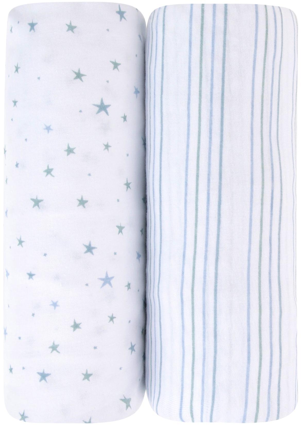 Ely's & Co Stars & Stripes Crib Sheet 2 Pack Ely's & Co Stars & Stripes Crib Sheet 2 Pack
