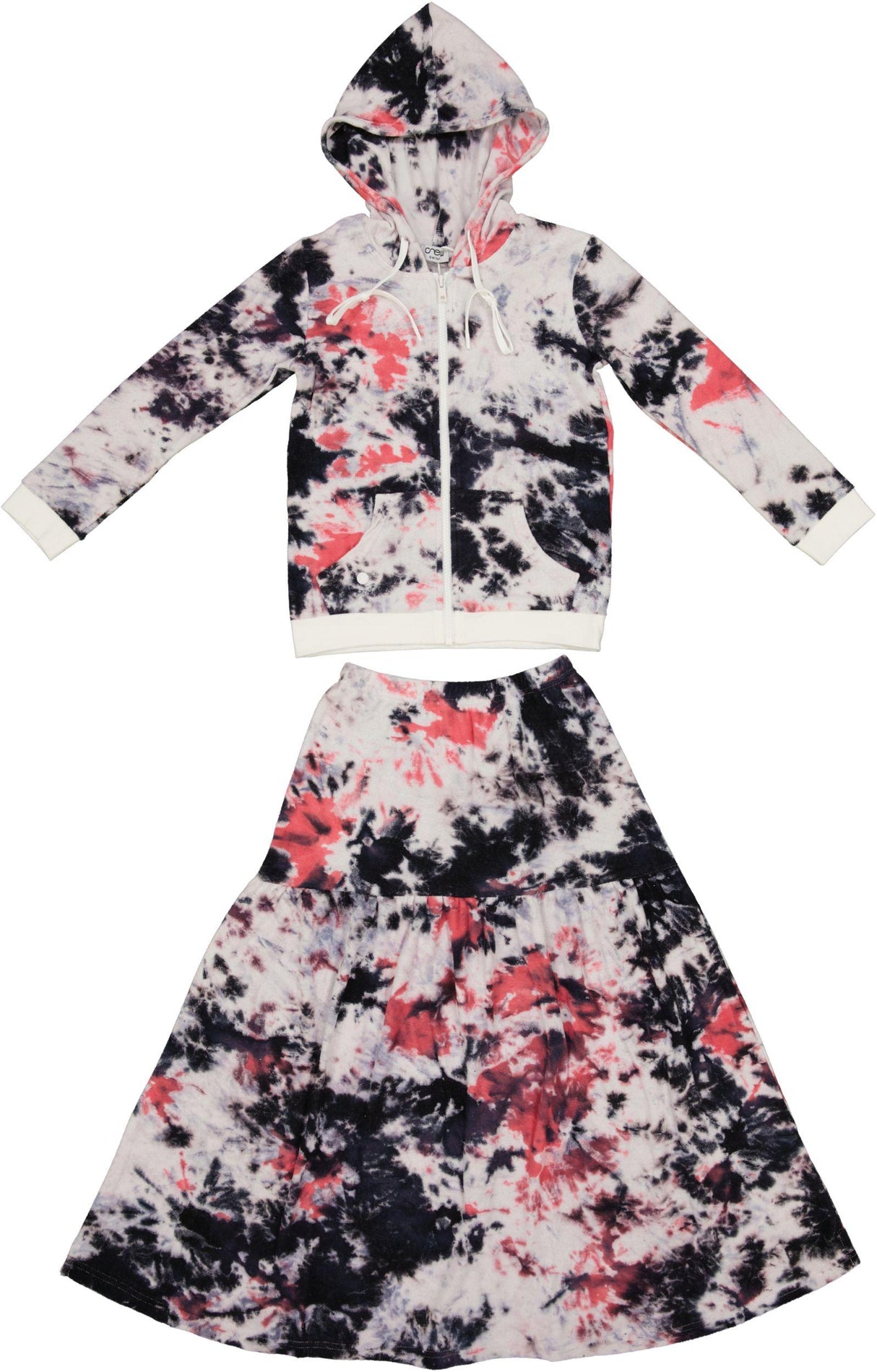 Crew Kids Girls Teens Tie Dye Terry Outfit - SG2749 Crew Kids Girls Teens Tie Dye Terry Outfit - SG2749