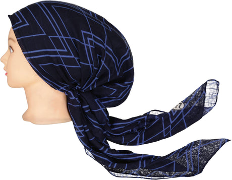 Lizi Womens Zig Zag Pre-Tied Bandana - AZZ