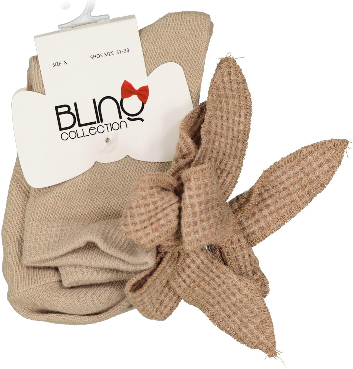 BlinQ Girls Waffle Knit Bow Ankle Socks - 633 BlinQ Girls Waffle Knit Bow Ankle Socks - 633