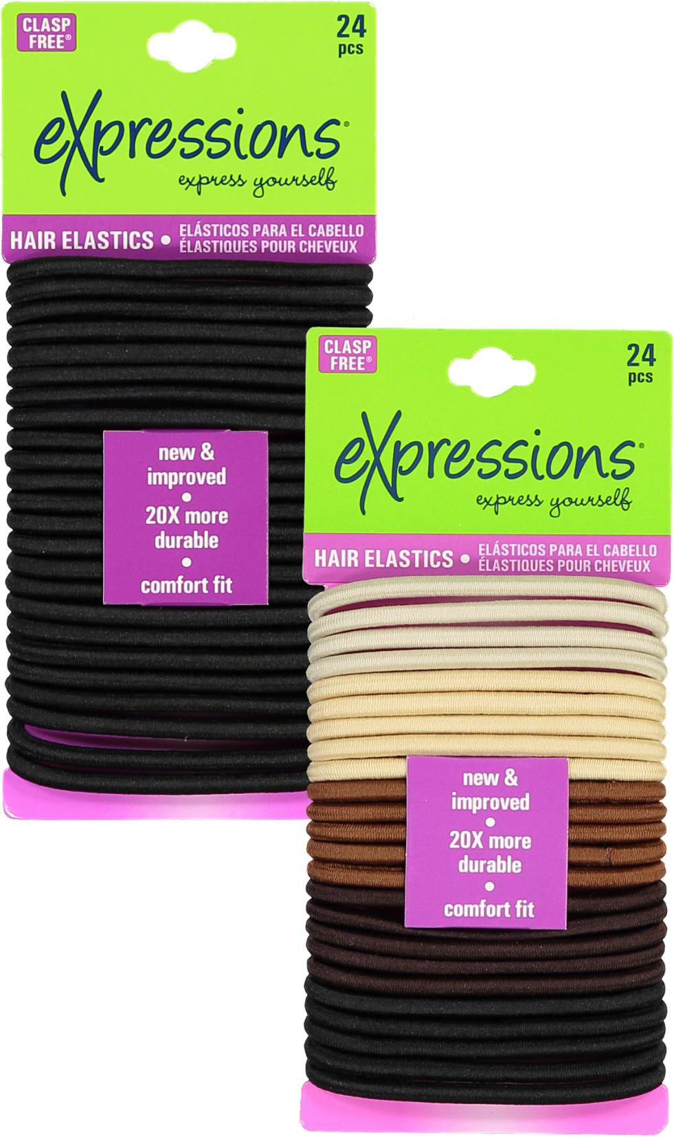 Expressions Ponytail Holder 24 Pack - EX848 Expressions Ponytail Holder 24 Pack - EX848
