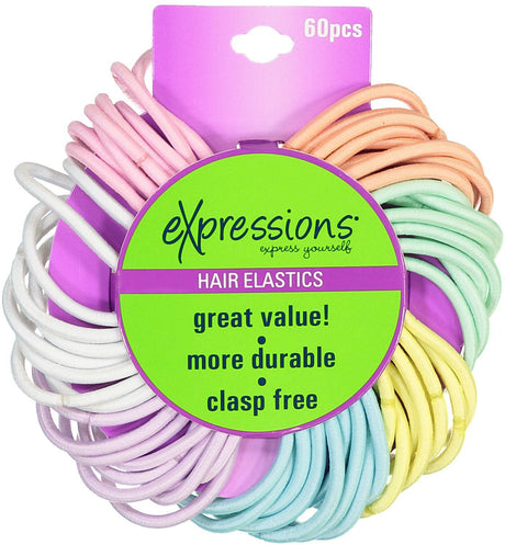 Expressions Ponytail Holder 60 Pack - EX138