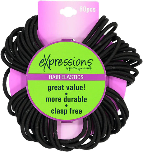 Expressions Ponytail Holder 60 Pack - EX138