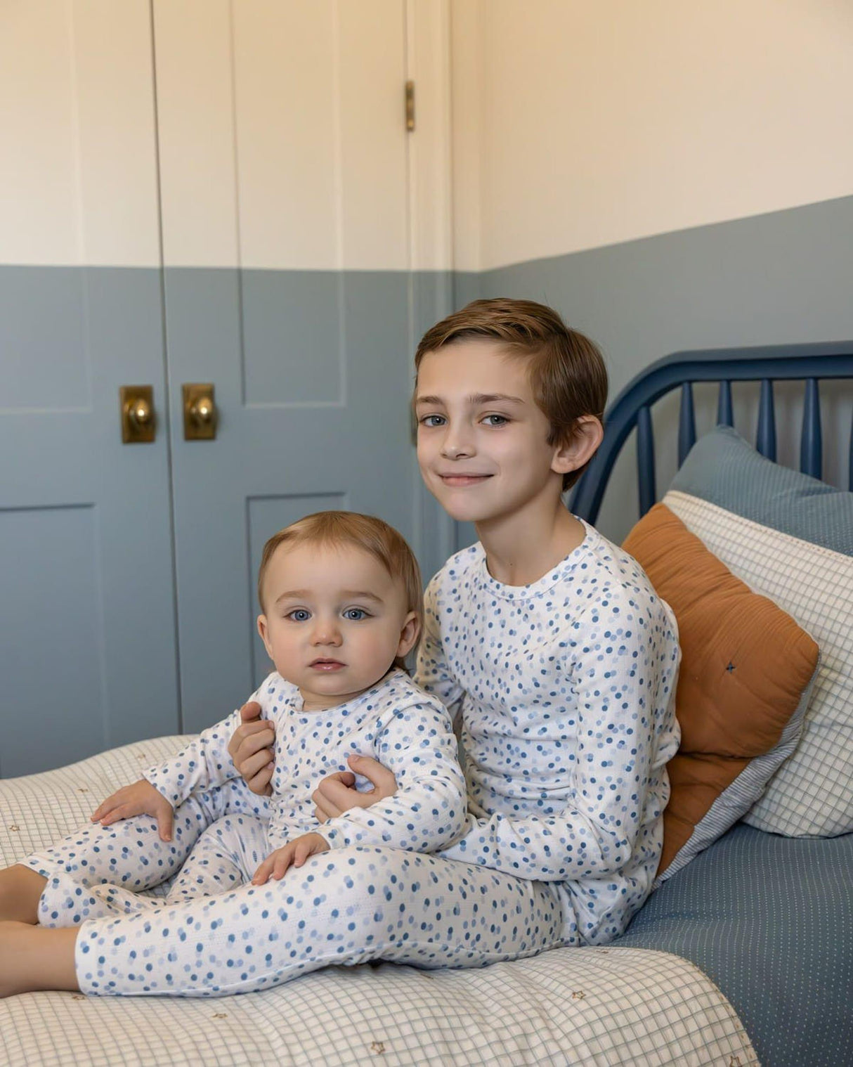 MiniMoi by Memoi Boys Girls Confetti Pointelle Cotton Pajamas - IBP09640/IBP09641 MiniMoi by Memoi Boys Girls Confetti Pointelle Cotton Pajamas - IBP09640/IBP09641