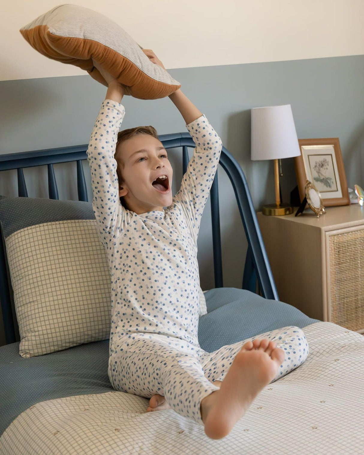 MiniMoi by Memoi Boys Girls Confetti Pointelle Cotton Pajamas - IBP09640/IBP09641 MiniMoi by Memoi Boys Girls Confetti Pointelle Cotton Pajamas - IBP09640/IBP09641