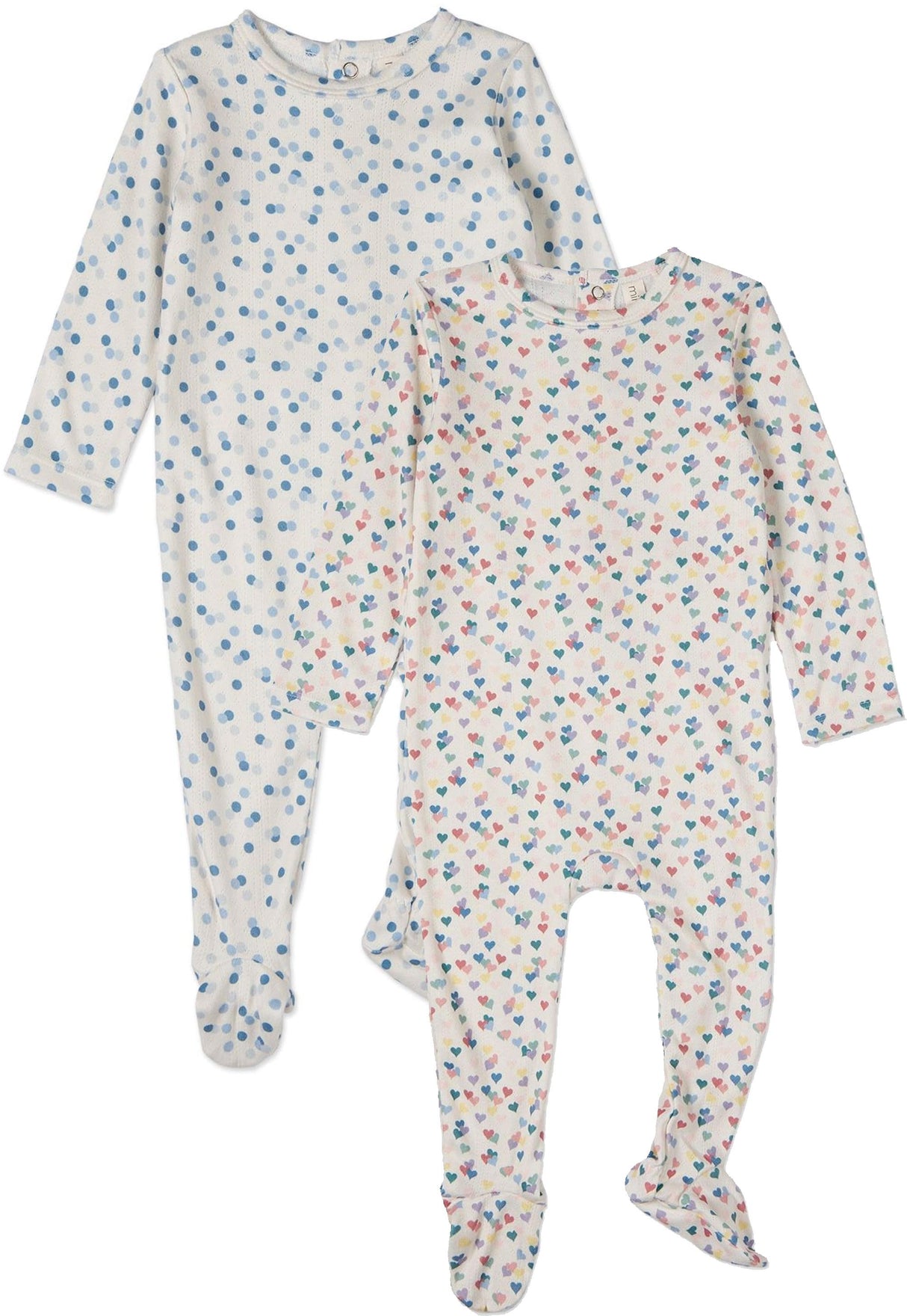 MiniMoi by Memoi Baby Boys Girls Confetti Pointelle Cotton Stretchie - IAA09638/IAA09639 MiniMoi by Memoi Baby Boys Girls Confetti Pointelle Cotton Stretchie - IAA09638/IAA09639