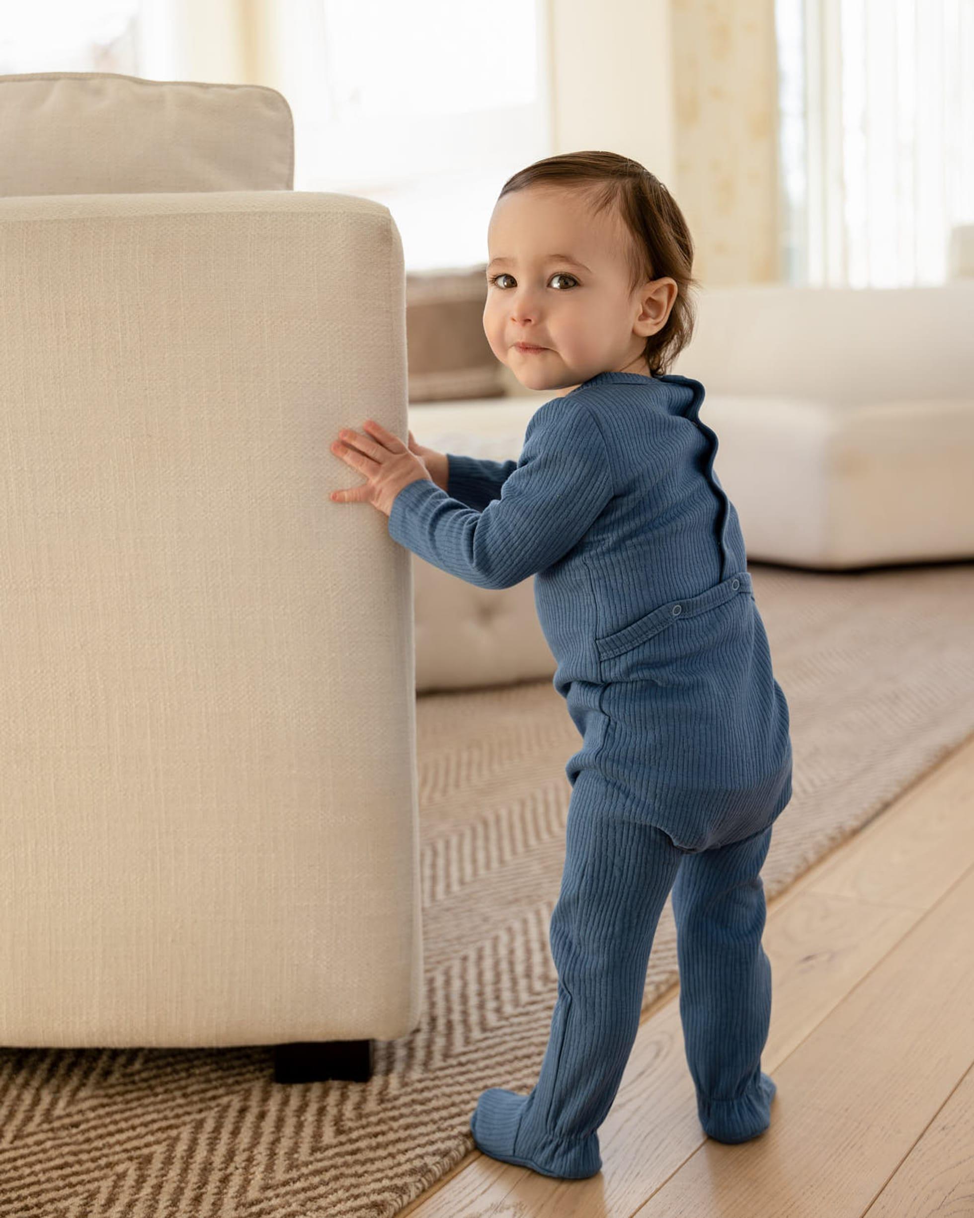 MiniMoi by Memoi Baby Boys Girls Ribbed Cotton Stretchie - IAA09666