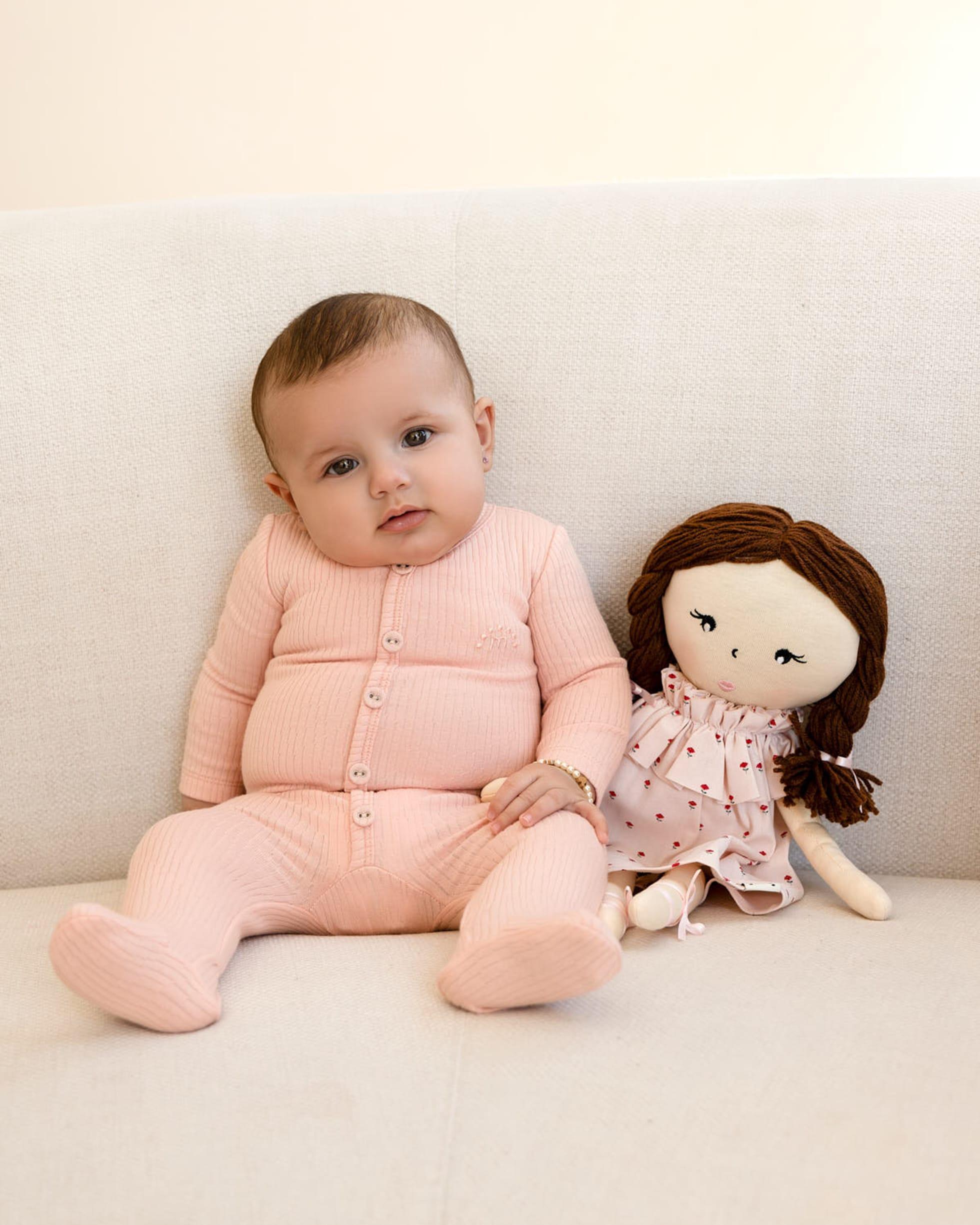 MiniMoi by Memoi Baby Boys Girls Ribbed Cotton Stretchie - IAA09666