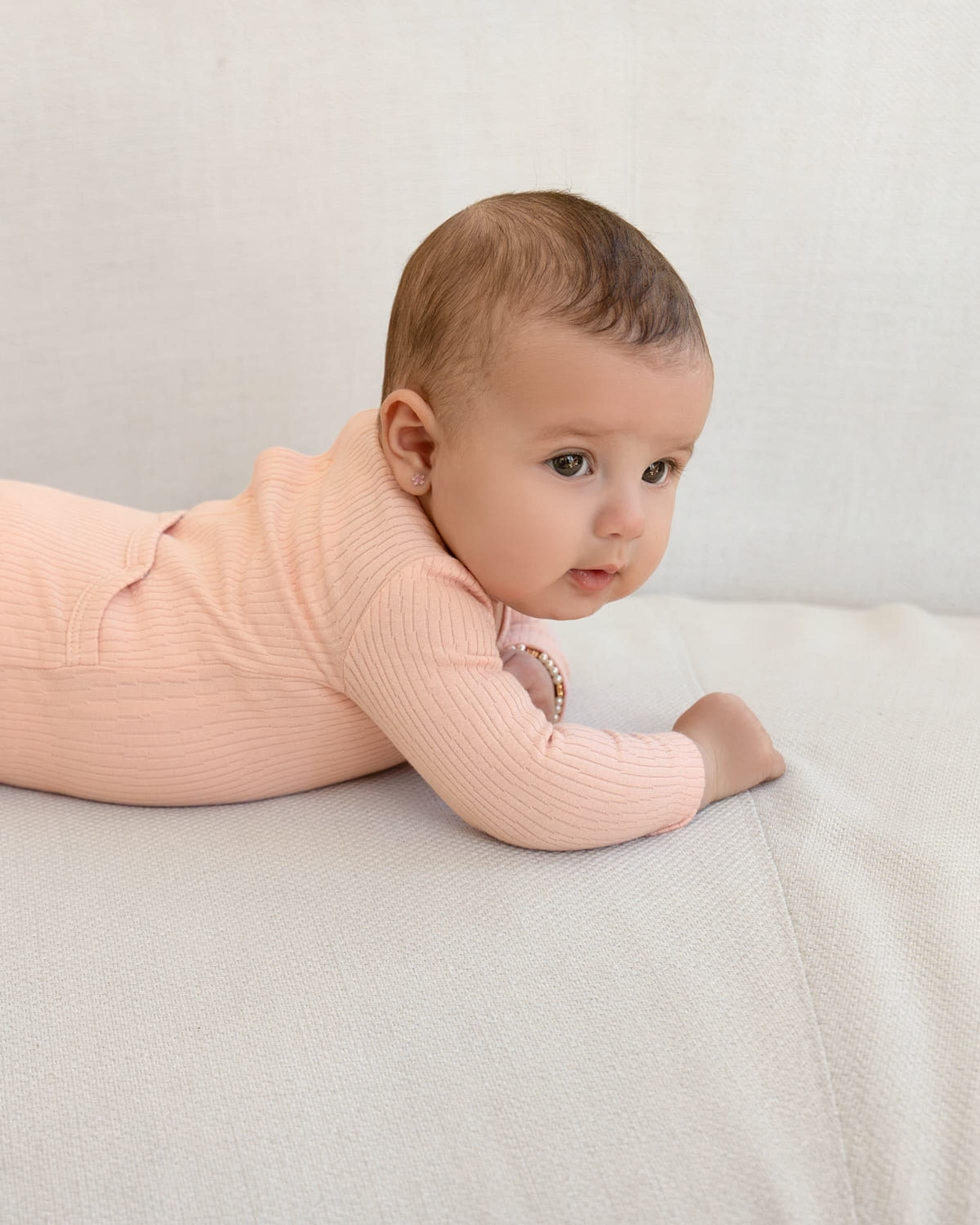 MiniMoi by Memoi Baby Boys Girls Ribbed Cotton Stretchie - IAA09666