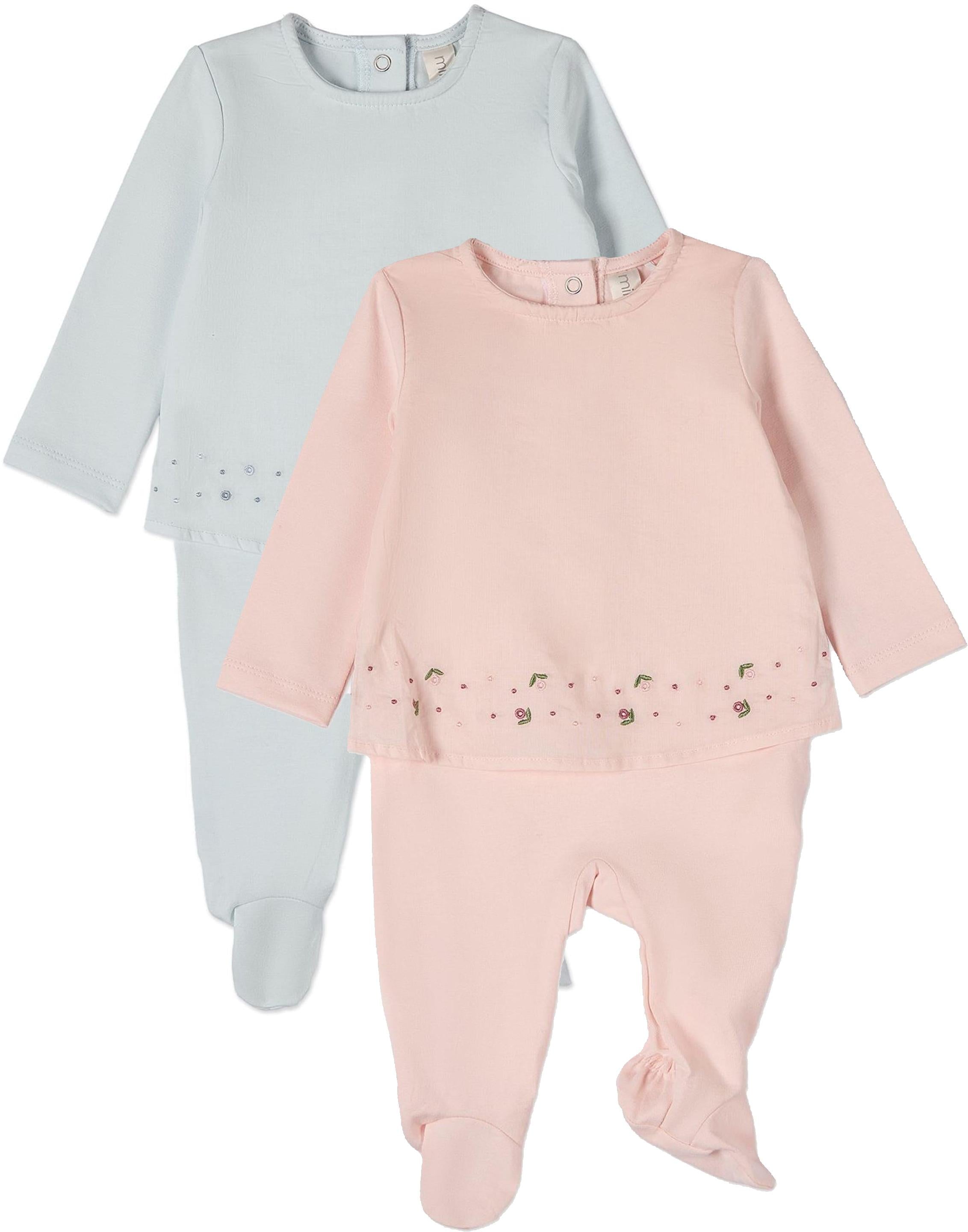 MiniMoi by Memoi Baby Boys Girls Overlay Cotton Stretchie - IAA09609/IAA09697