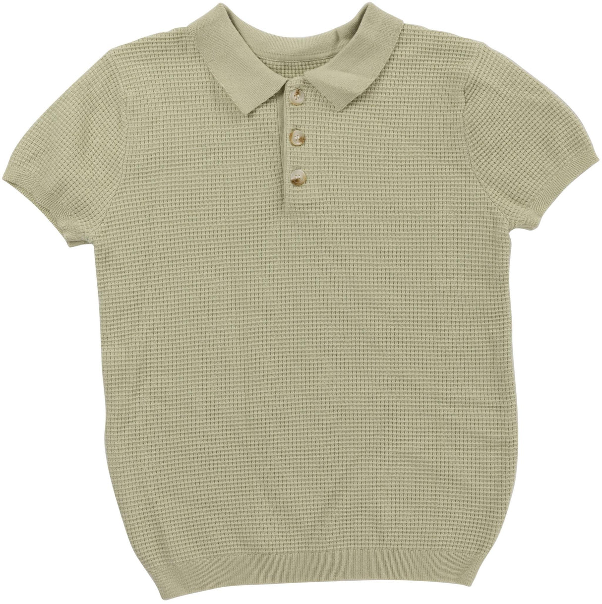 Klai Boys Waffle Knit Short Sleeve Sweater - G2737 Klai Boys Waffle Knit Short Sleeve Sweater - G2737