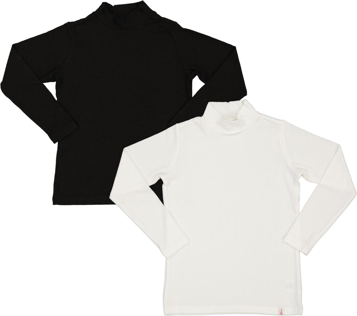 LandsKID Boys Girls Long Sleeve Ribbed Modal Mockneck - LK64 LandsKID Boys Girls Long Sleeve Ribbed Modal Mockneck - LK64