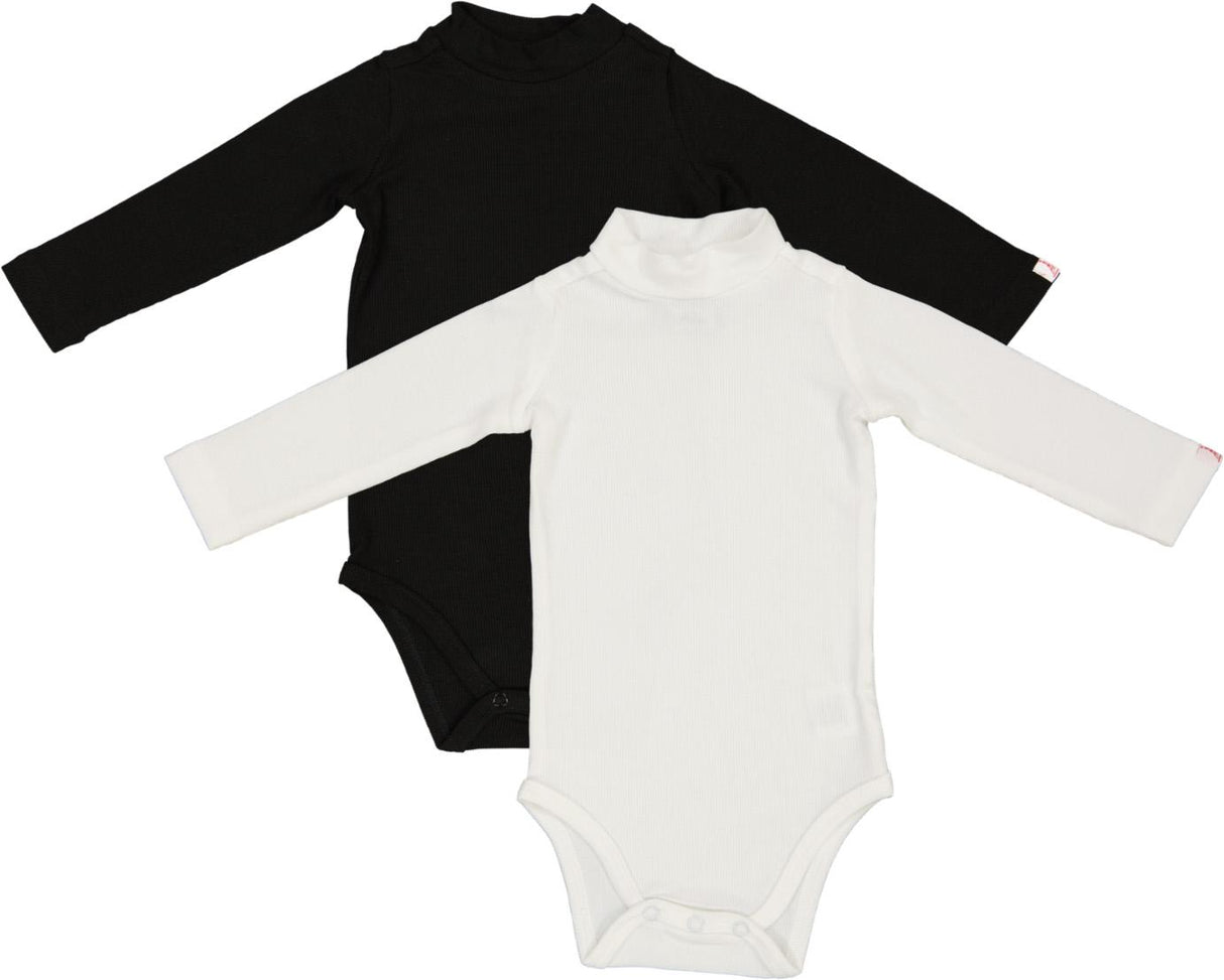 LandsKID Baby Boys Girls Long Sleeve Ribbed Modal Mockneck Bodysuit - LK66 LandsKID Baby Boys Girls Long Sleeve Ribbed Modal Mockneck Bodysuit - LK66