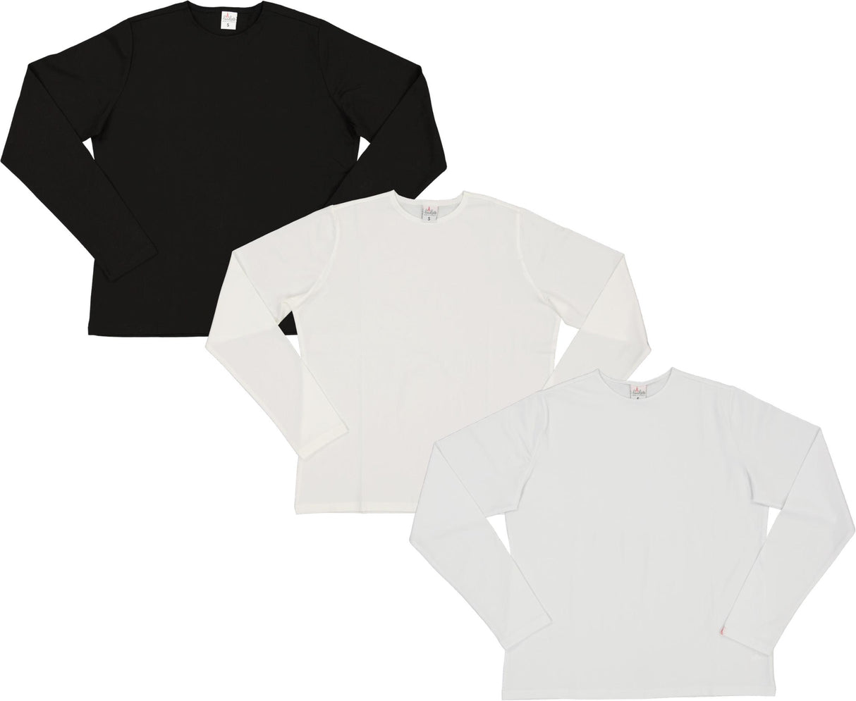 LandsKID Womens Long Sleeve Flat Cotton Modal T-shirt - LK35 LandsKID Womens Long Sleeve Flat Cotton Modal T-shirt - LK35