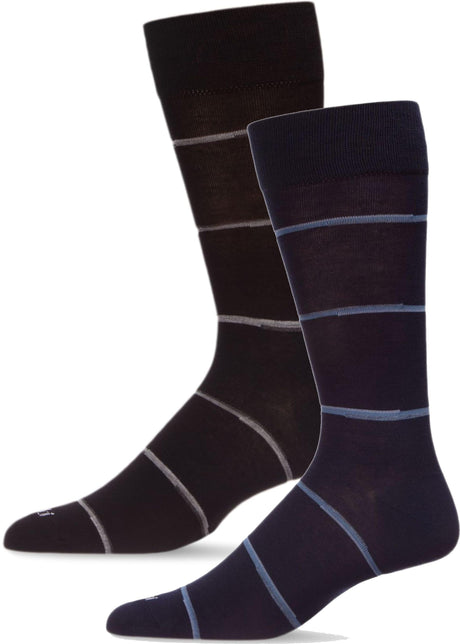 Memoi Mens Spacedye Stripe Bamboo Dress Socks - ACV07562 Memoi Mens Spacedye Stripe Bamboo Dress Socks - ACV07562
