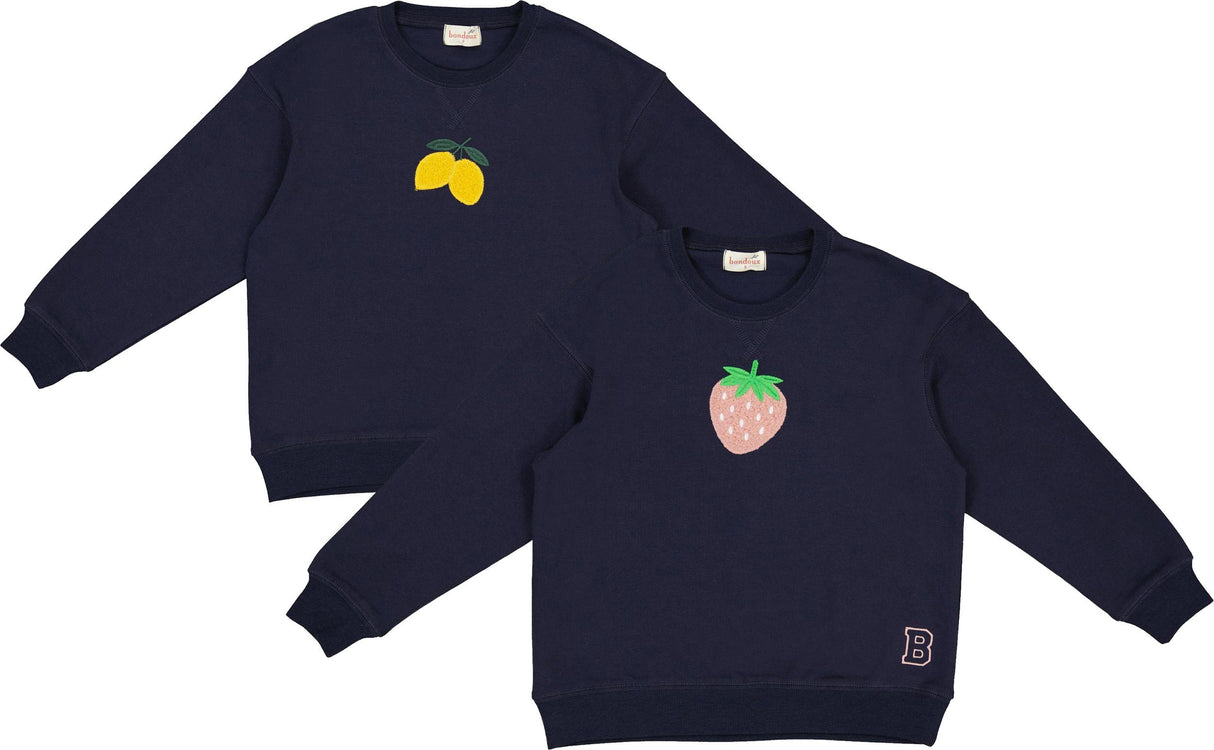 Bondoux Bebe Boys Girls Sherpa Fruit Sweatshirt - W26-465T Bondoux Bebe Boys Girls Sherpa Fruit Sweatshirt - W26-465T