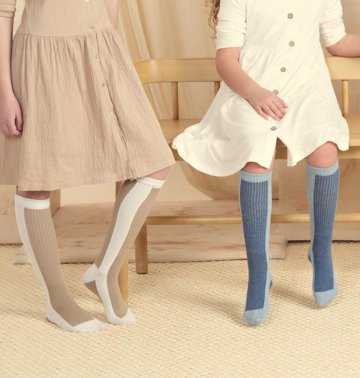 Zubii Girls Colorblock Sport Knee Socks - 904 Zubii Girls Colorblock Sport Knee Socks - 904