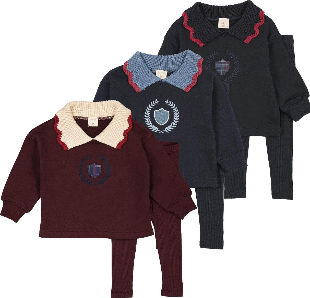 Analogie by Lil Legs Fan Club No Words Collection Baby Girls Sweatshirt Outfit - AF26S520BC Analogie by Lil Legs Fan Club No Words Collection Baby Girls Sweatshirt Outfit - AF26S520BC