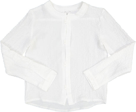 Elle & Boo Boys Crinkle Dress Shirt with Roll-up Sleeves - SB2CP4614