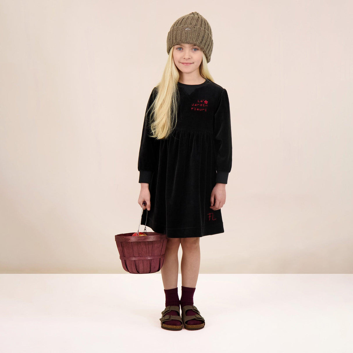 Analogie by Lil Legs Velour Collection Girls Dress - VD Analogie by Lil Legs Velour Collection Girls Dress - VD