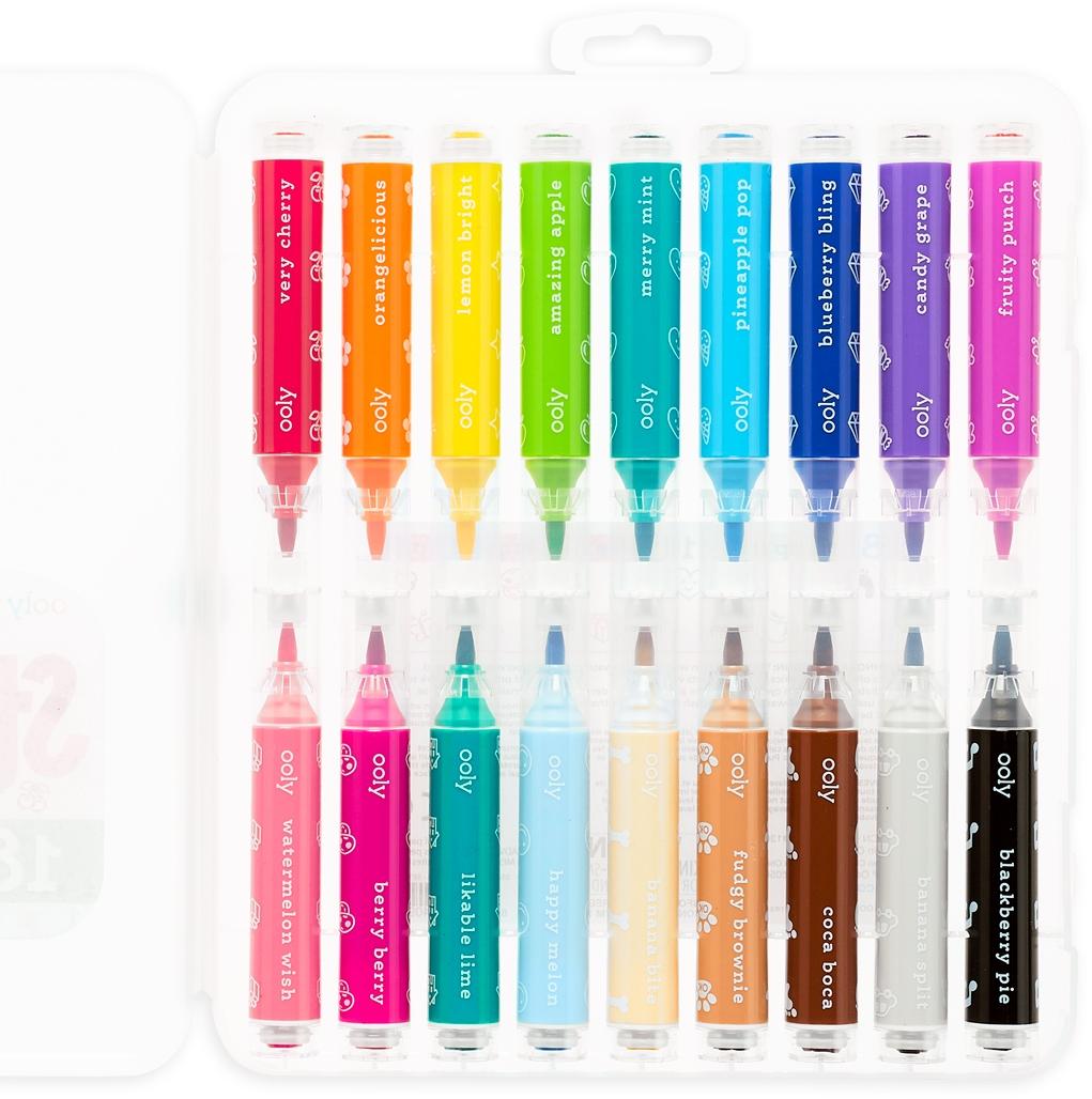 ooly Stampables Double Sided Scented Marker 18 Pack - 130-070 ooly Stampables Double Sided Scented Marker 18 Pack - 130-070
