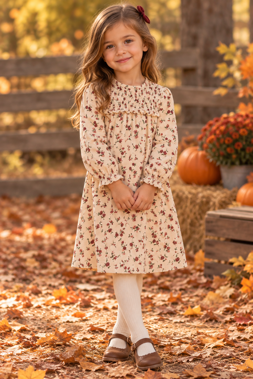 Cheribelle Girls Corduroy Dress - 13801maw Cheribelle Girls Corduroy Dress - 13801maw