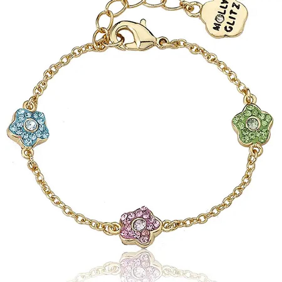 Molly Glitz Girls Bracelet - BT1674B-GP Molly Glitz Girls Bracelet - BT1674B-GP