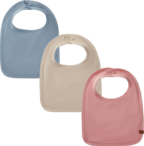 MiniMoi by Memoi Baby Boys Girls Solid Snap Back Modal Bib - IIA08680 MiniMoi by Memoi Baby Boys Girls Solid Snap Back Modal Bib - IIA08680