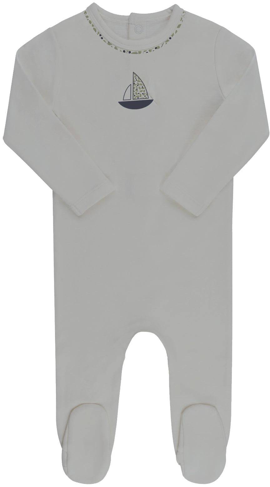 Ely's & Co Baby Boys Liberty Berry Velour Footie - AW26-0049 Ely's & Co Baby Boys Liberty Berry Velour Footie - AW26-0049