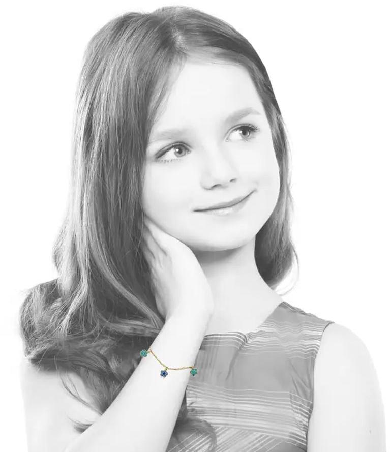 Molly Glitz Girls Bracelet - BT1679B-GP Molly Glitz Girls Bracelet - BT1679B-GP