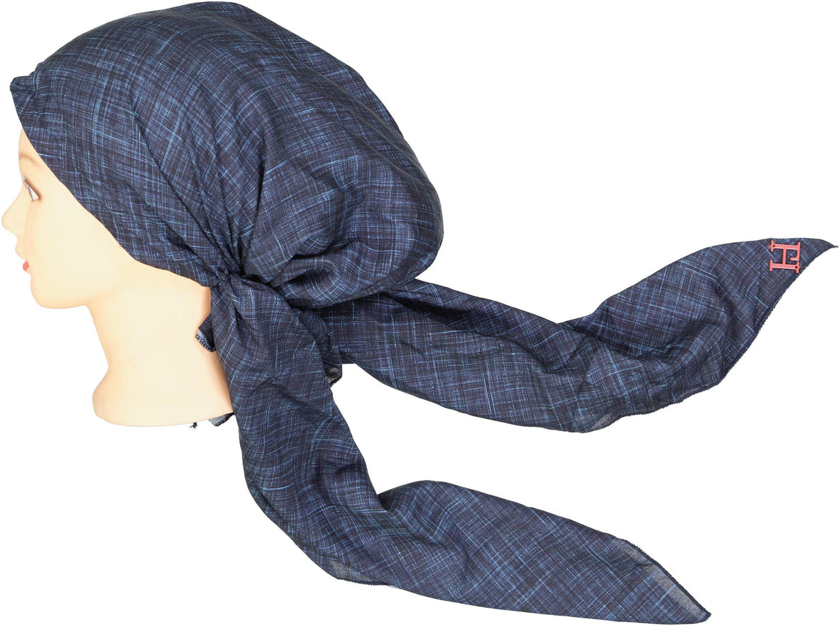 Lizi Loomed Lines Pre-tied Tichel - IB-BX-2537 Lizi Loomed Lines Pre-tied Tichel - IB-BX-2537