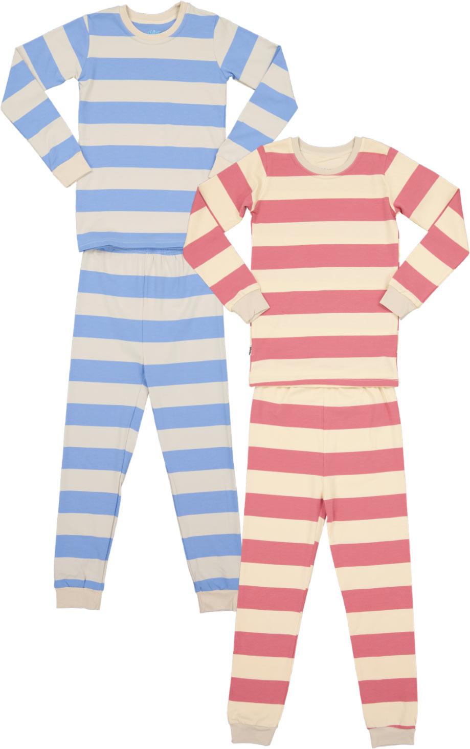 Shinu Boys Girls Wide Stripe Cotton Pajamas - SC401-402 Shinu Boys Girls Wide Stripe Cotton Pajamas - SC401-402