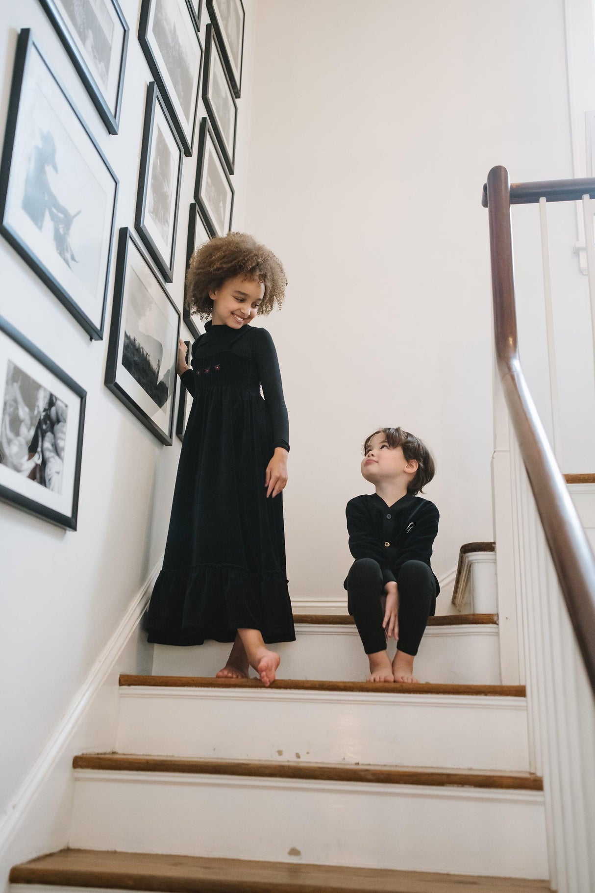 Lil Legs Loungewear Collection Girls Velour Smocked Maxi Robe - LVSMM Lil Legs Loungewear Collection Girls Velour Smocked Maxi Robe - LVSMM