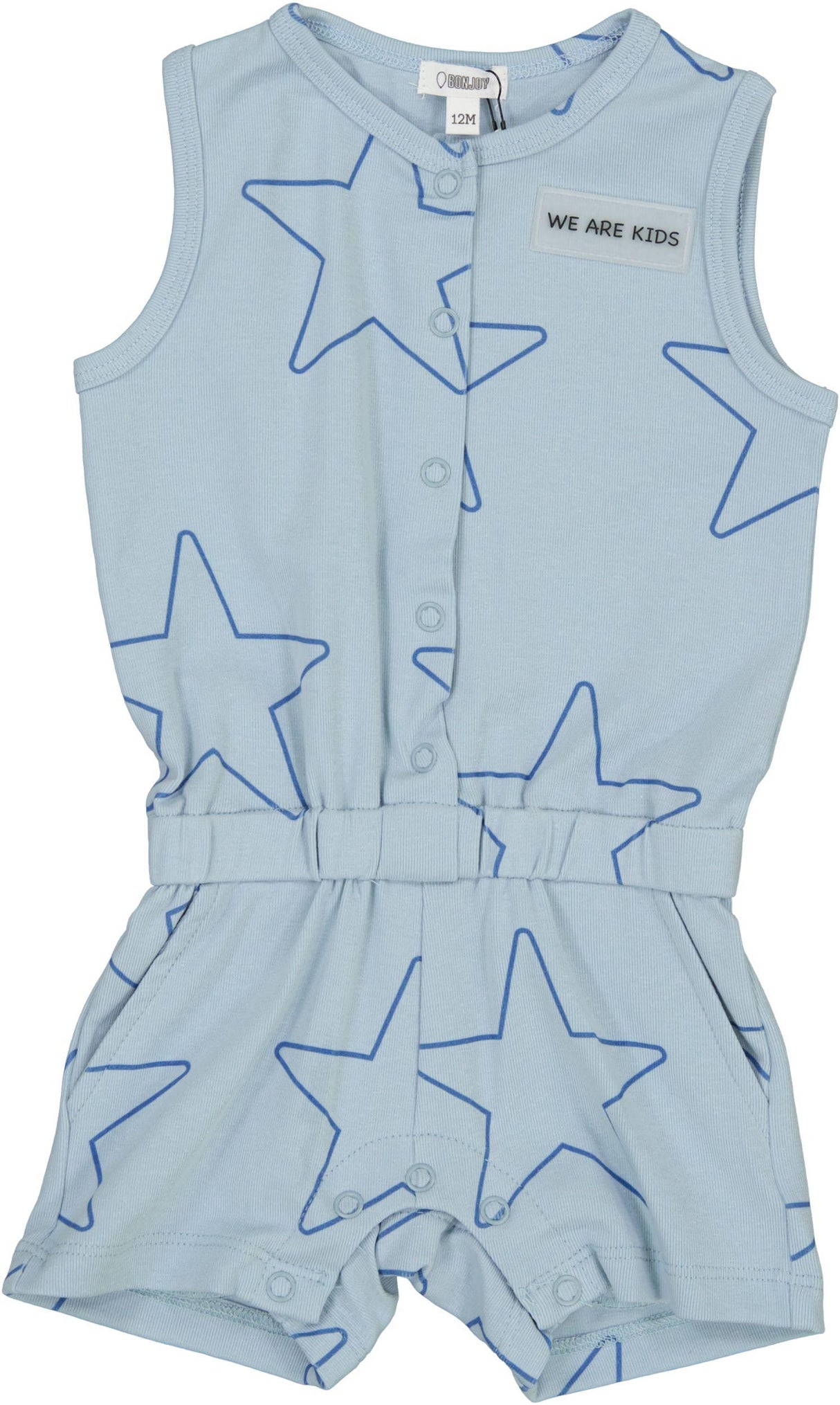 Bonjoy Baby Boys Star Print Romper - BTSS26002SR Bonjoy Baby Boys Star Print Romper - BTSS26002SR