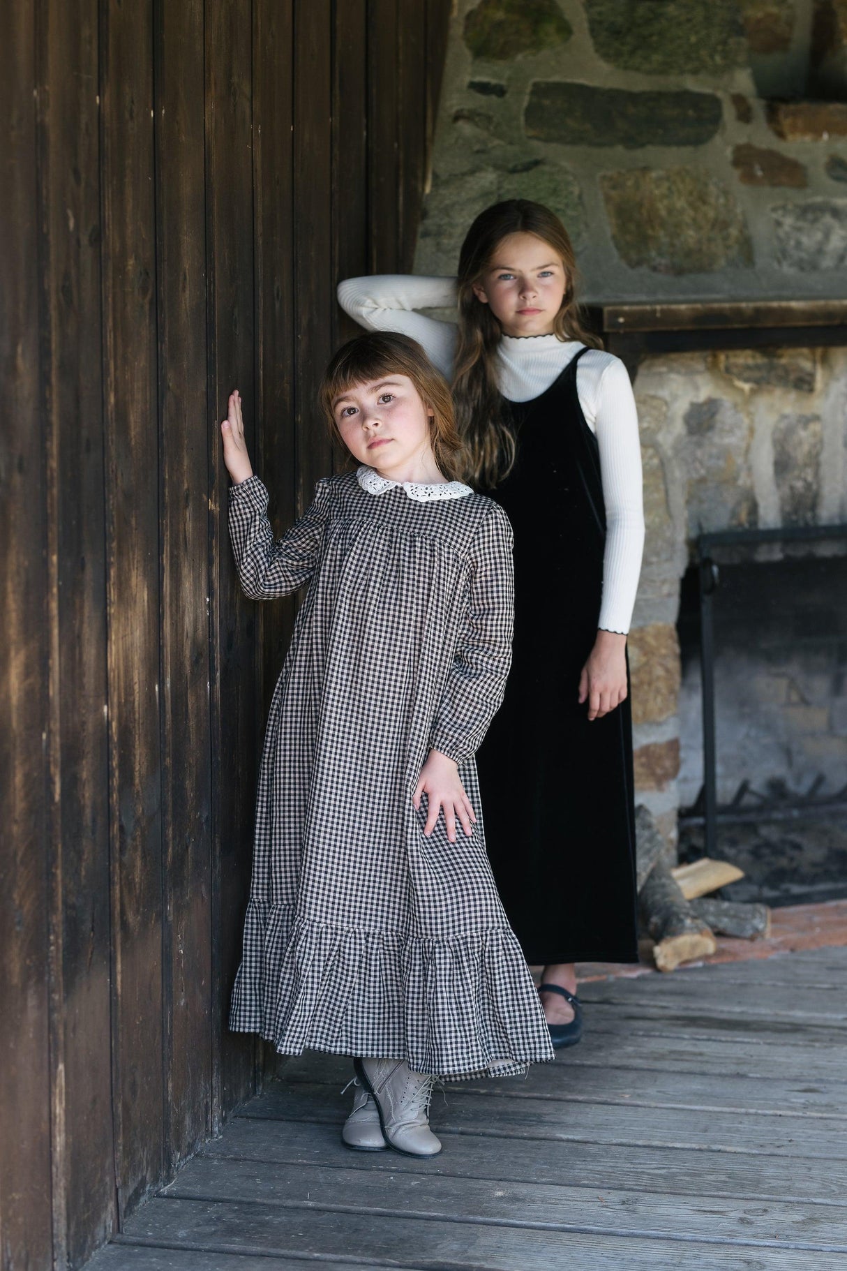 Lil Legs Loungewear Collection Girls Folk Maxi Robe - LFM Lil Legs Loungewear Collection Girls Folk Maxi Robe - LFM