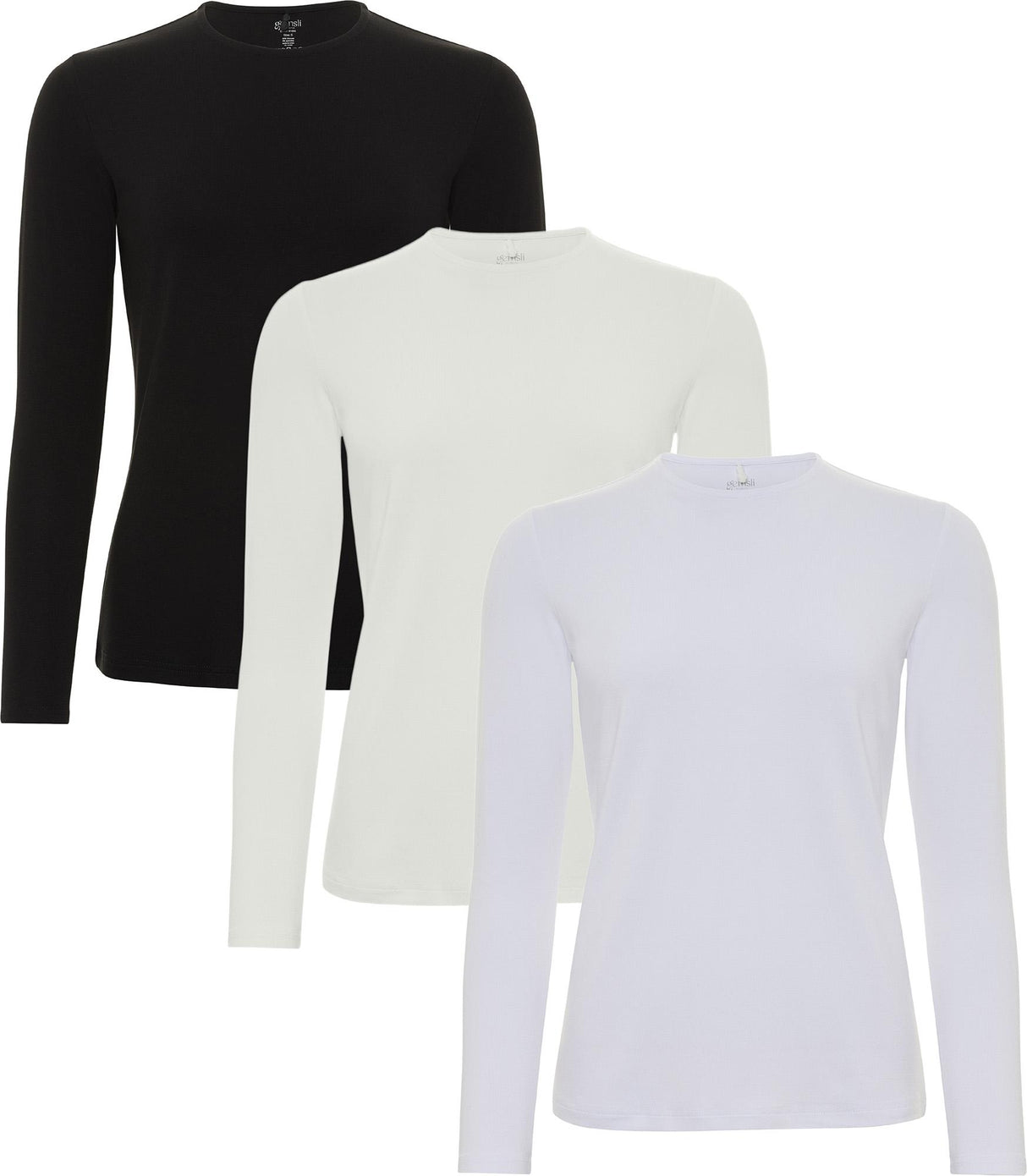 Gemsli Womens Long Sleeve Modal Shell w/ Adjust-A-Neck - SH365 Gemsli Womens Long Sleeve Modal Shell w/ Adjust-A-Neck - SH365