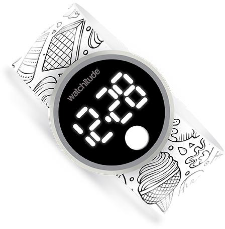 Watchitude Digital Slap Bracelet Color Me Marker Watch